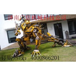 廣信機械供應具有口碑的變形金剛模型，大型變形金剛模型出租
