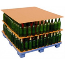 正品百威、雪花酒瓶塑料瓦楞隔板，配合托盤包裝，提高效率