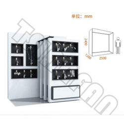 白色多頁烤漆衛浴展示架VL009-A