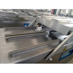 烤雞雙室自動真空包裝機熟食擺蓋式封口設備