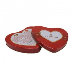 業士愛心形巧克力包裝鐵盒，桃心形情人節糖果包裝鐵盒