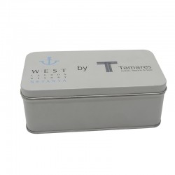 東莞業士直銷長方形*品包裝鐵盒，定制營養品金屬盒