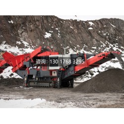 破碎石料，看環保型移動磕石機砂石場上大展身手