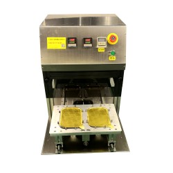 專業生產鋁箔盒封口機快餐盒片膜熟食鴨脖小海鮮錫紙盒封膜機