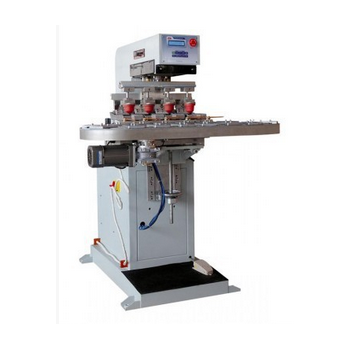 高效輪盤式四色移印機