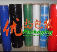 廠家直銷彩色纏繞膜，pe包裝膜供應(yīng)