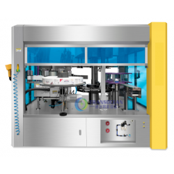 旋轉式不干膠圓瓶貼標機