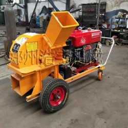 牽引式果樹枝粉碎機(jī)小型桑樹枝桃樹梨樹碎枝機(jī)